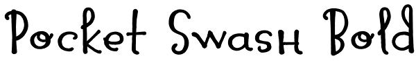 Pocket Swash Bold Font