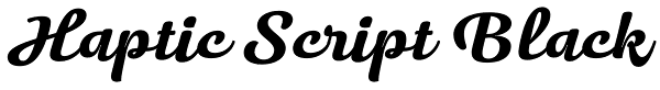 Haptic Script Black Font