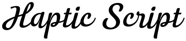 Haptic Script Font