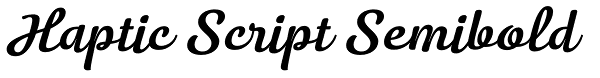 Haptic Script Semibold Font