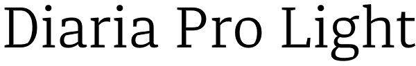 Diaria Pro Light Font