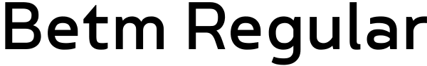 Betm Regular Font