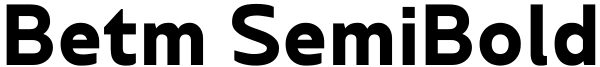 Betm SemiBold Font