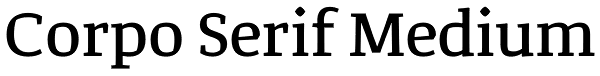 Corpo Serif Medium Font