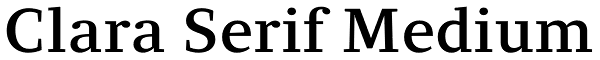 Clara Serif Medium Font