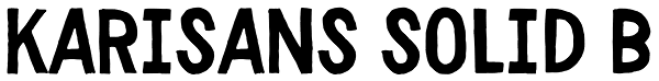 Karisans Solid B Font