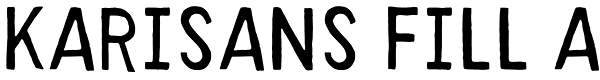 Karisans Fill A Font