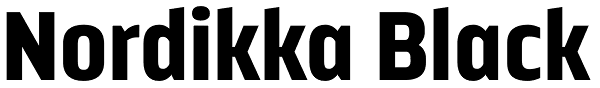 Nordikka Black Font