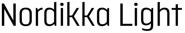 Nordikka Light Font