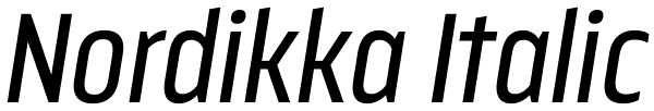 Nordikka Italic Font