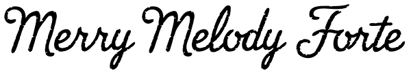 Merry Melody Forte Font