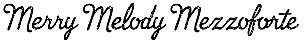 Merry Melody Mezzoforte Font