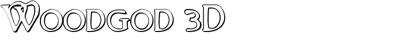 Woodgod 3D Font