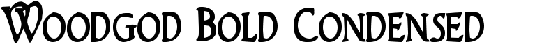 Woodgod Bold Condensed Font