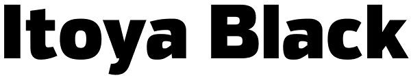 Itoya Black Font