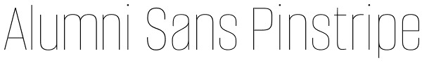 Alumni Sans Pinstripe Font