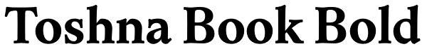 Toshna Book Bold Font