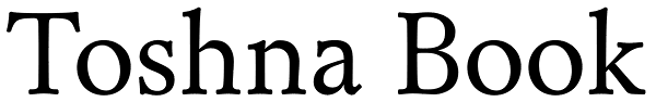 Toshna Book Font