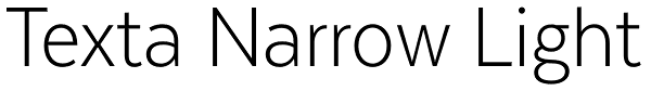 Texta Narrow Light Font