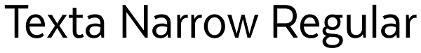 Texta Narrow Regular Font