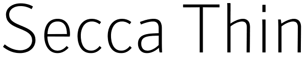 Secca Thin Font