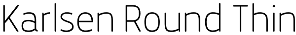 Karlsen Round Thin Font