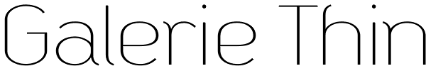 Galerie Thin Font