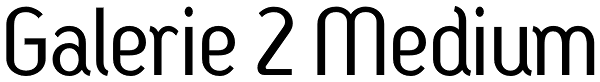 Galerie 2 Medium Font