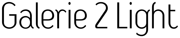 Galerie 2 Light Font