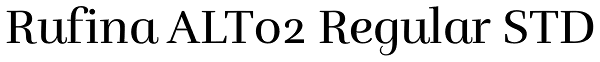 Rufina ALT02 Regular STD Font