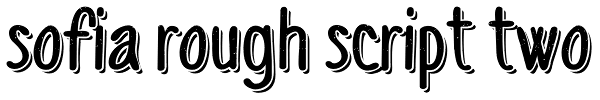 Sofia Rough Script Two Font