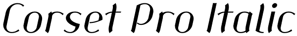 Corset Pro Italic Font