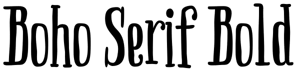 Boho Serif Bold Font