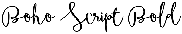 Boho Script Bold Font