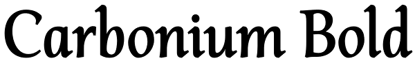 Carbonium Bold Font