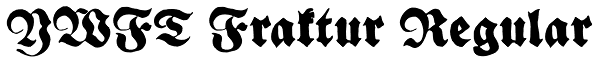 YWFT Fraktur Regular Font