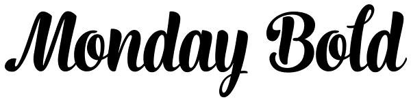 Monday Bold Font