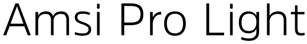 Amsi Pro Light Font