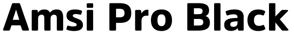 Amsi Pro Black Font