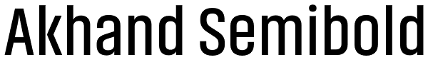 Akhand Semibold Font