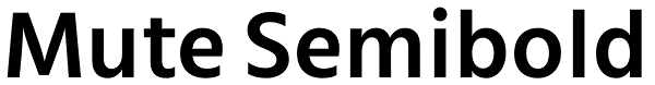 Mute Semibold Font