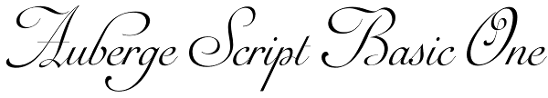 Auberge Script Basic One Font