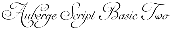 Auberge Script Basic Two Font