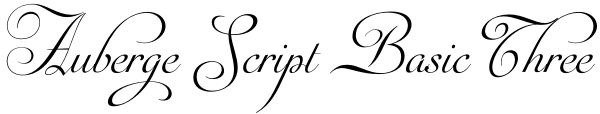 Auberge Script Basic Three Font