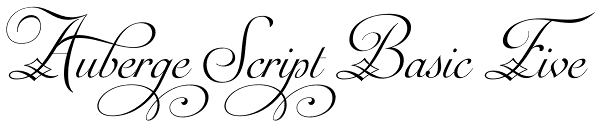 Auberge Script Basic Five Font