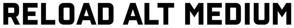 Reload Alt Medium Font