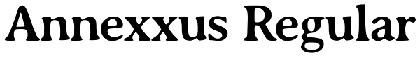 Annexxus Regular Font