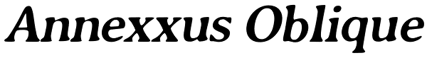 Annexxus Oblique Font