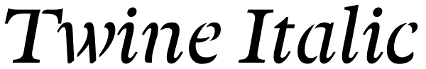 Twine Italic Font