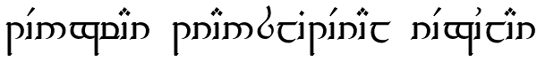 Tengwar Transliteral Regular Font